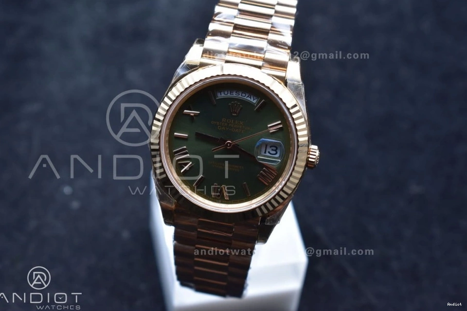 1:1 Bracelet Edition on Date (Gain 40 RG 228235 Dial Best Weight) President 652 Green Sporty VR3255 Roman Day THBF 0813